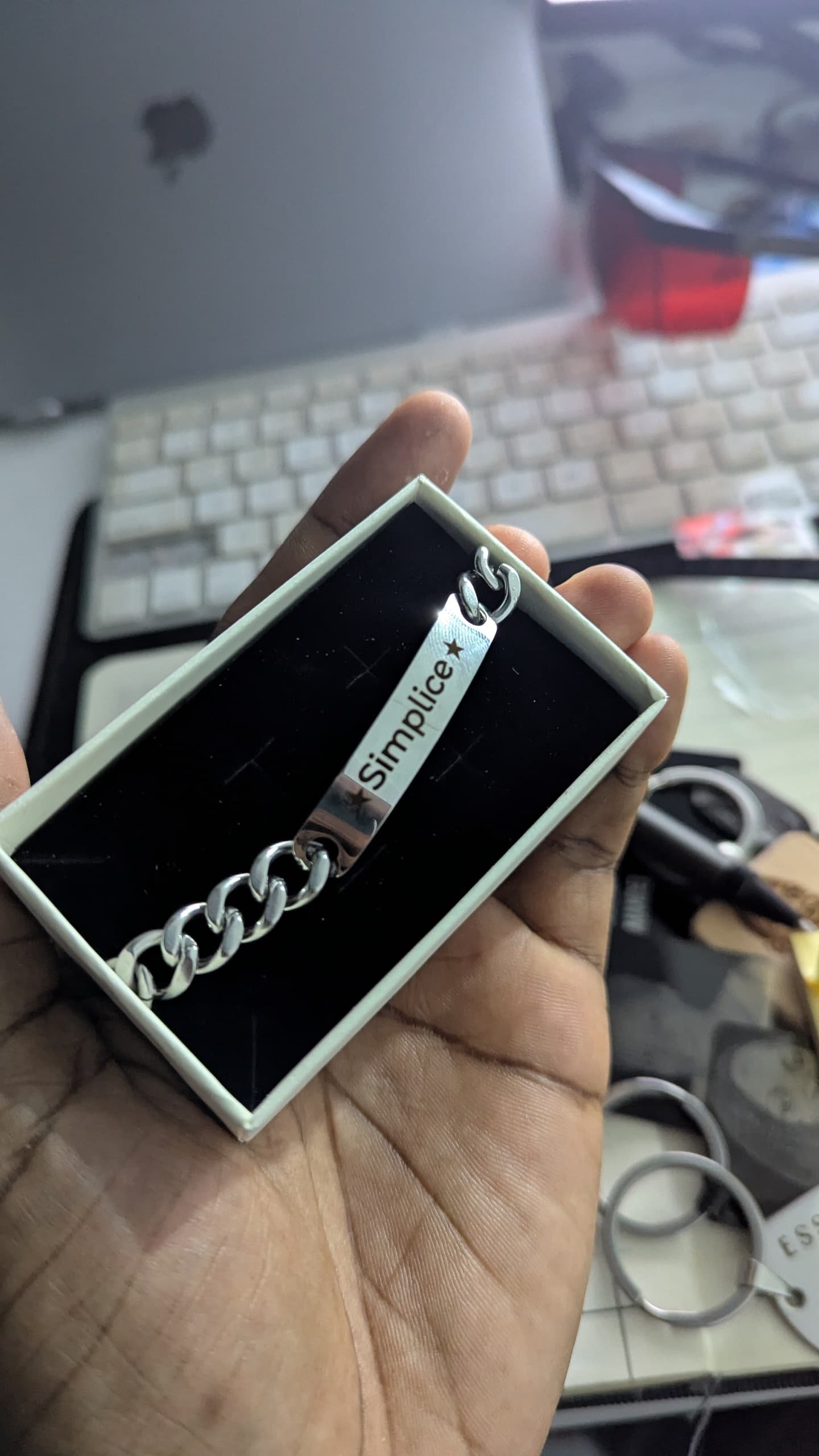 Bracelet cubain argent