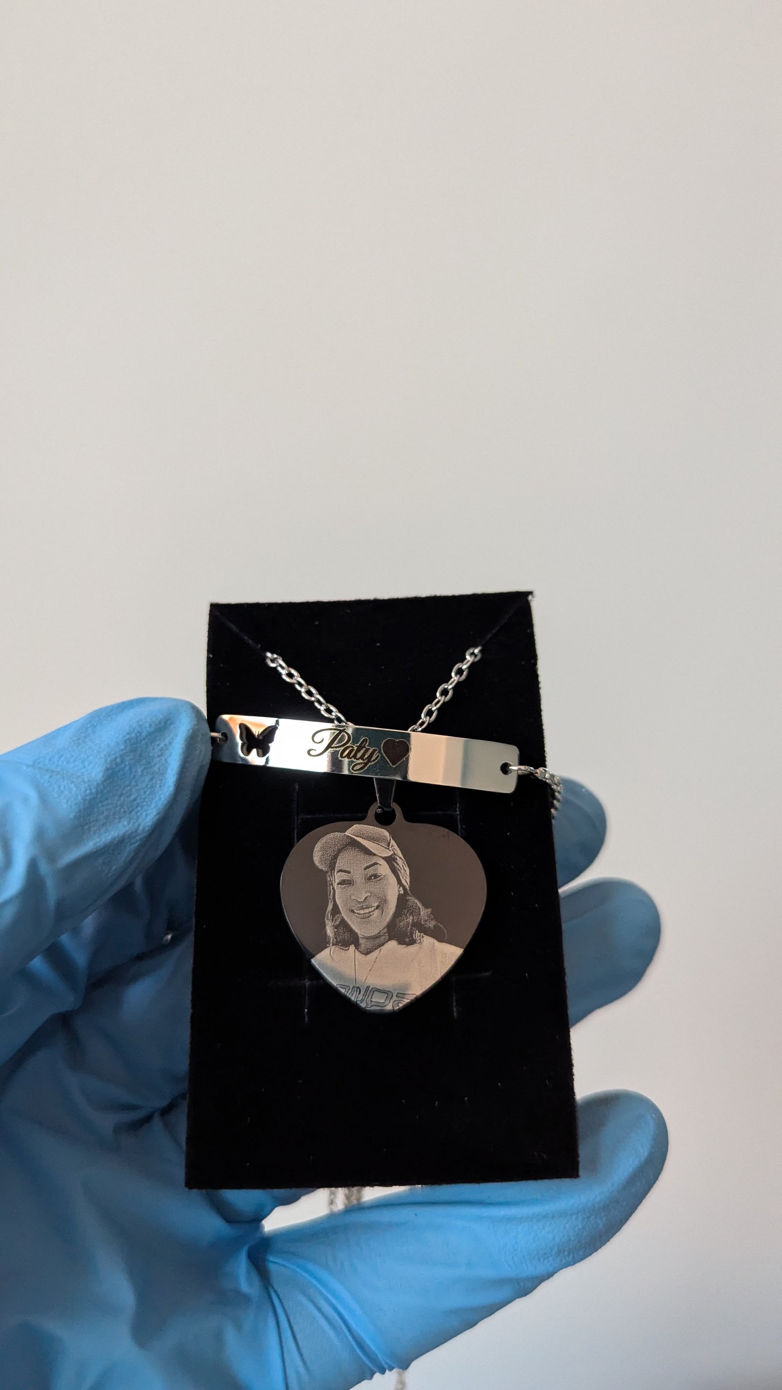 Bracelet+collier coeur ou rond femme