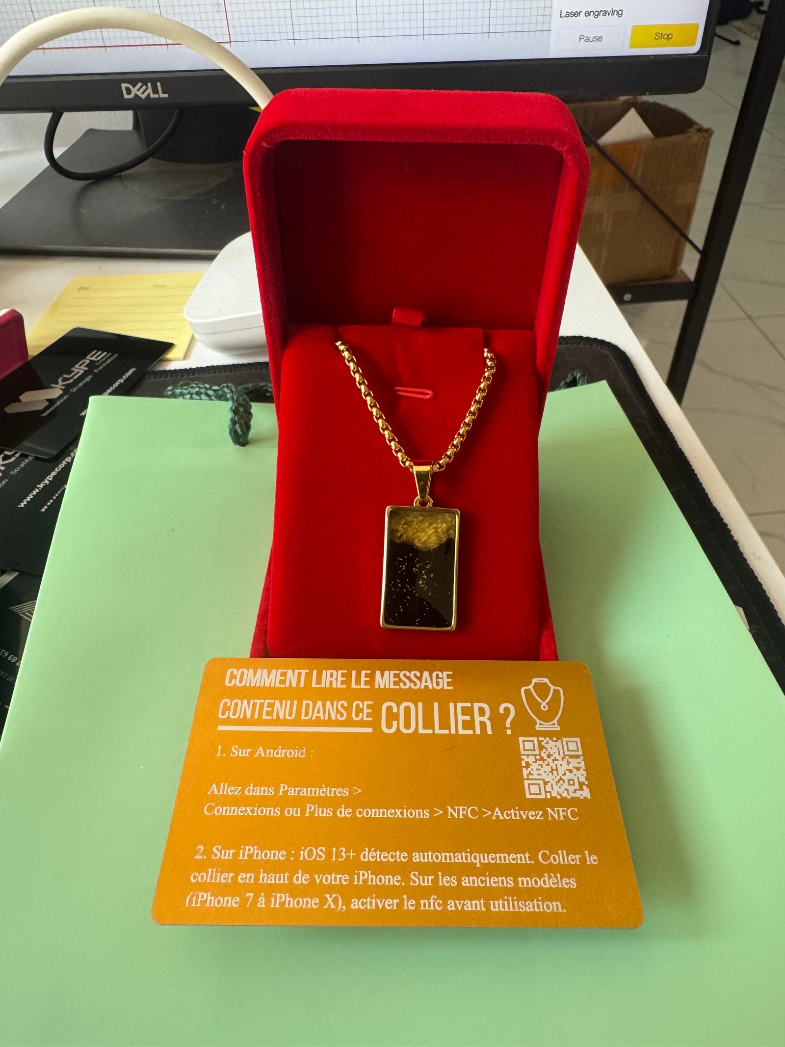 Collier connecter rectangulaire