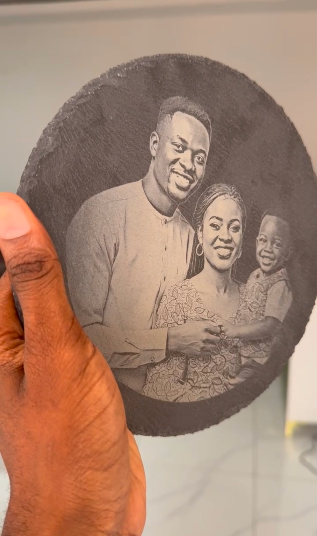 Tableau personnalisé en roche