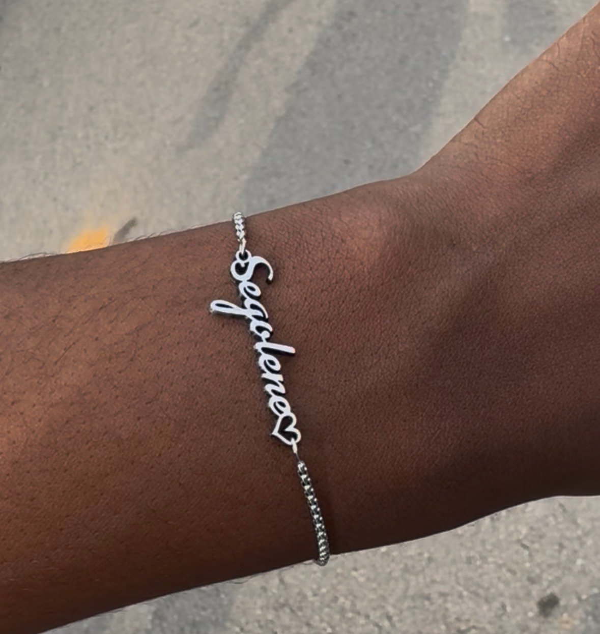 Bracelet femme ajustable avec son nom